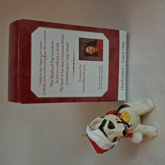 HALLMARK SHEPHERD PUPPY LOVE 1999 Ornament in box - Picture 4 of 4